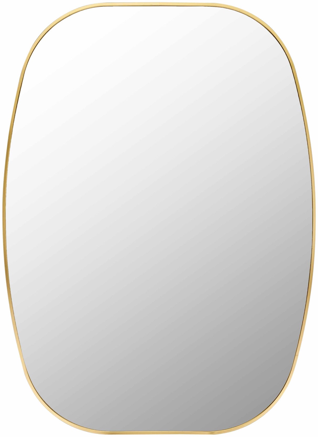 Kopparberg Gold Frame Round Mirror-Mirrors-Parc Decor