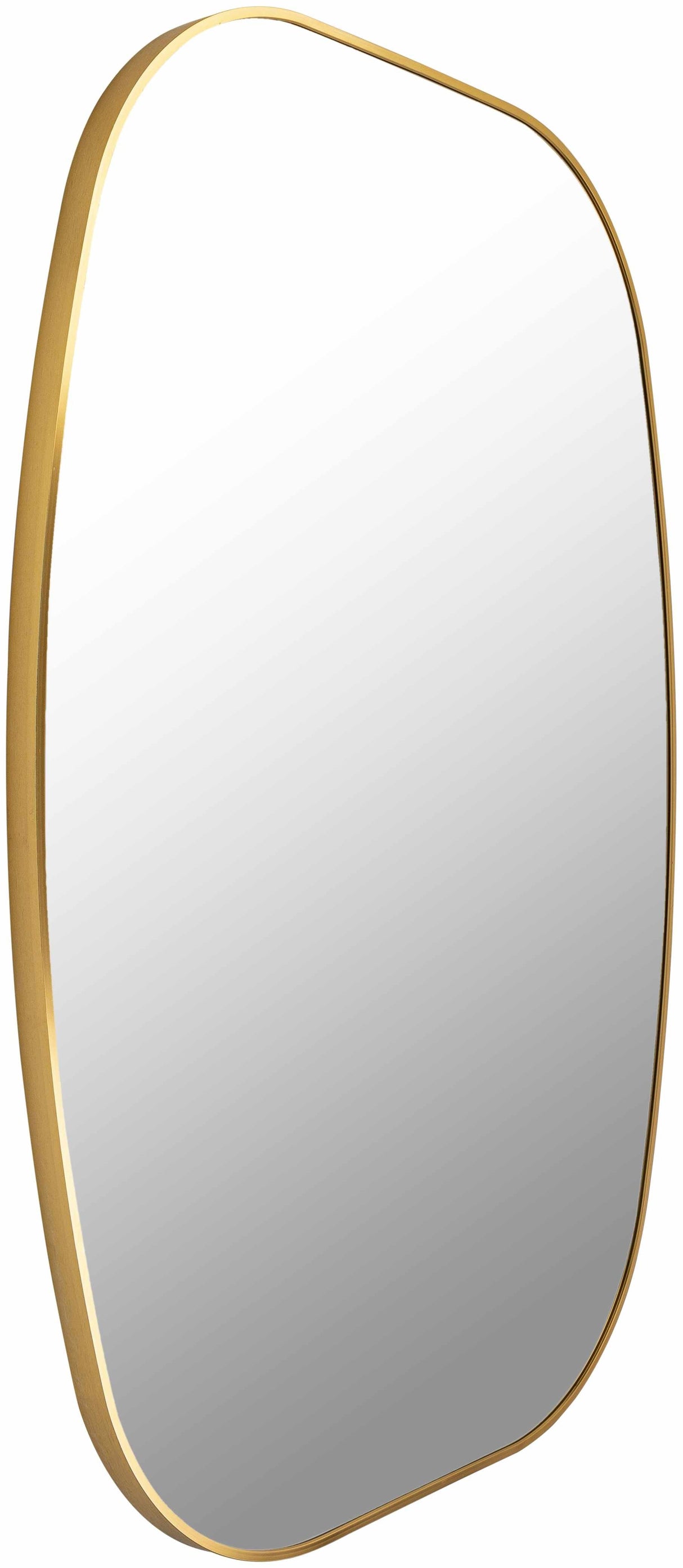 Kopparberg Gold Frame Round Mirror-Mirrors-Parc Decor
