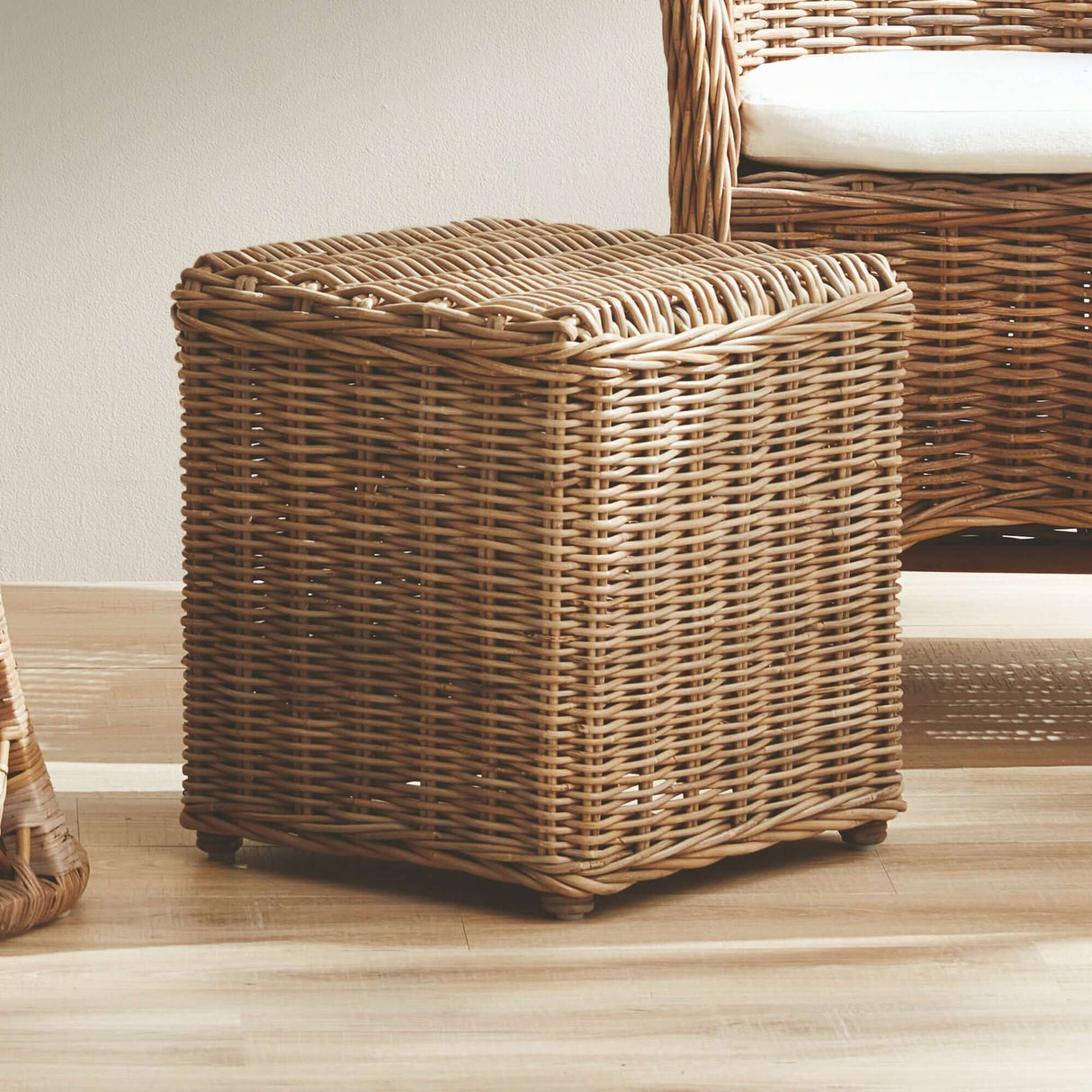 Kubu Rattan Side Table-table-Parc Decor