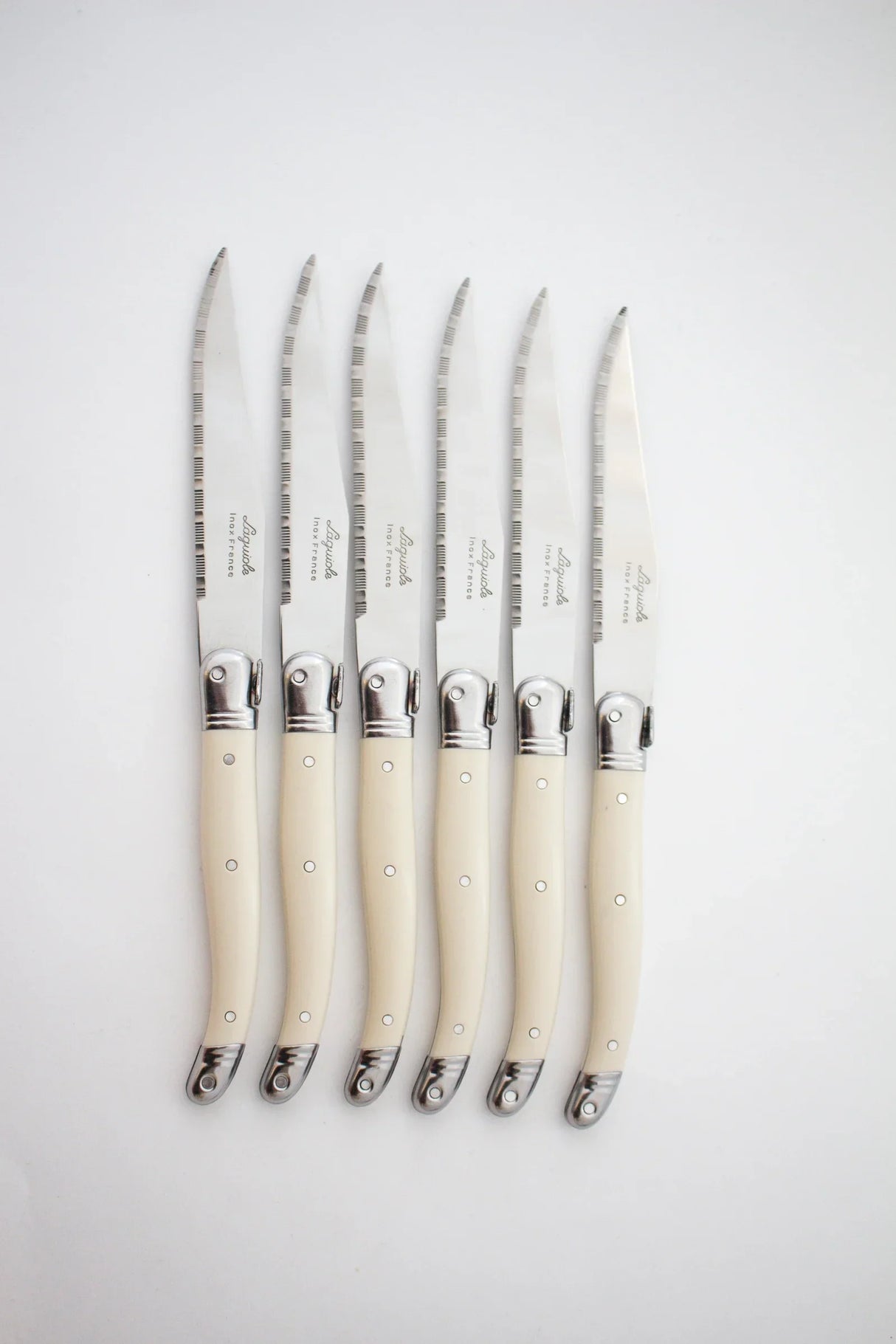 Laguiole Ivory Knives Cutlery Set in Presentation Box, Set of 6-Utensils-Parc Decor