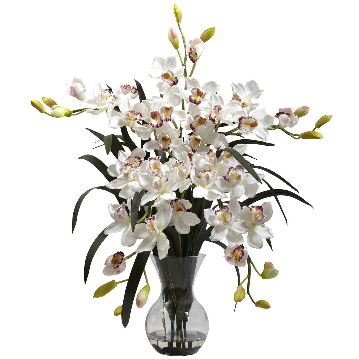 Large Cymbidium w/Vase Arrangement-Arrangement-Parc Decor