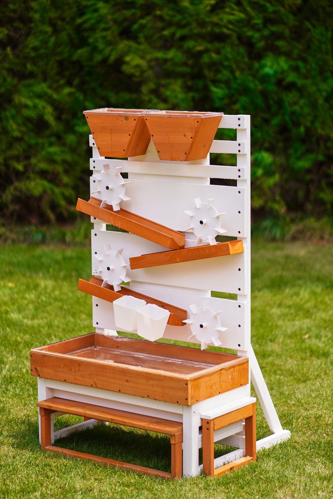 Large Wooden Water Table – Multi-Level Sensory Play Station-Outdoor-Parc Decor