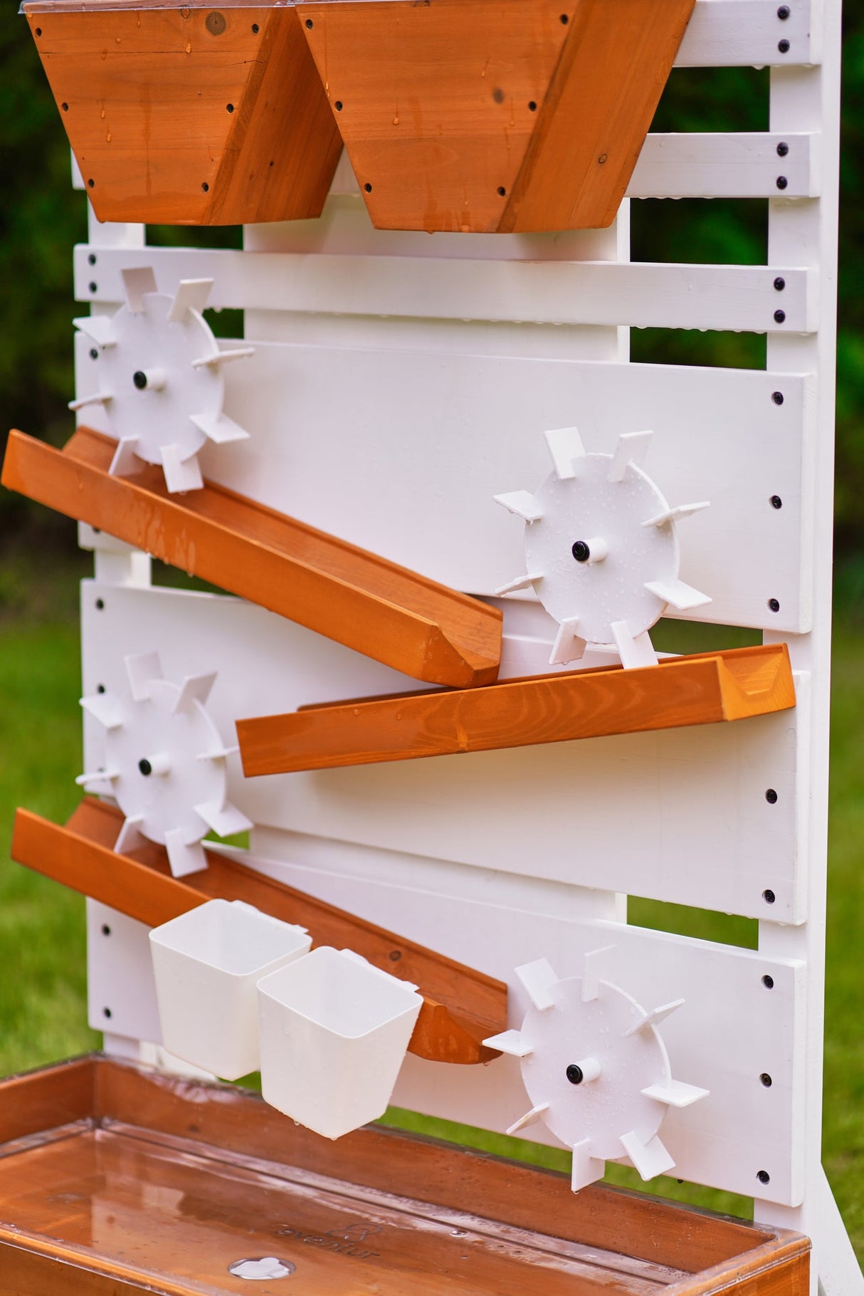 Large Wooden Water Table – Multi-Level Sensory Play Station-Outdoor-Parc Decor