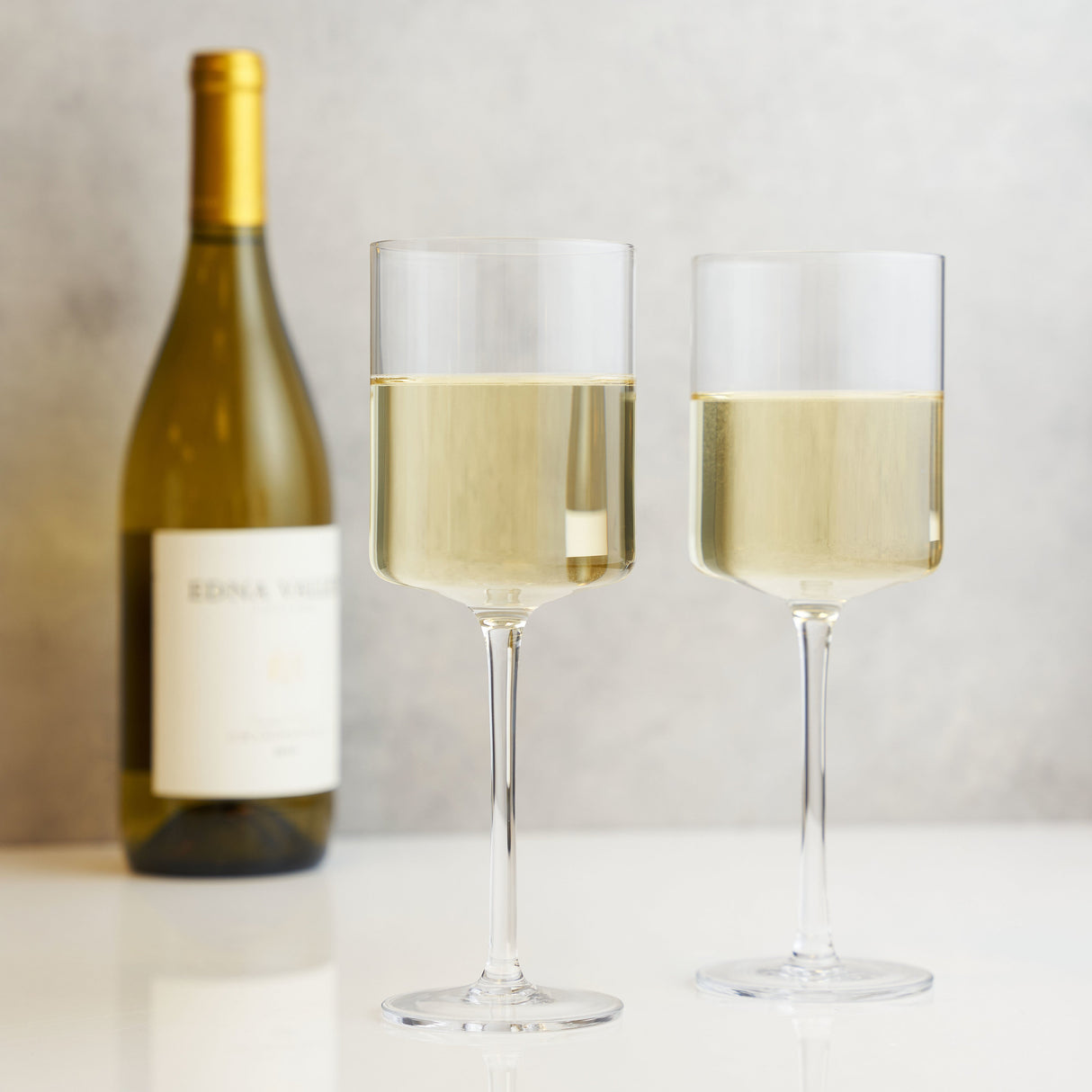 Laurel Crystal White Wine Glasses Set of 2-product_type::stemmed_wine_glasses-Parc Decor