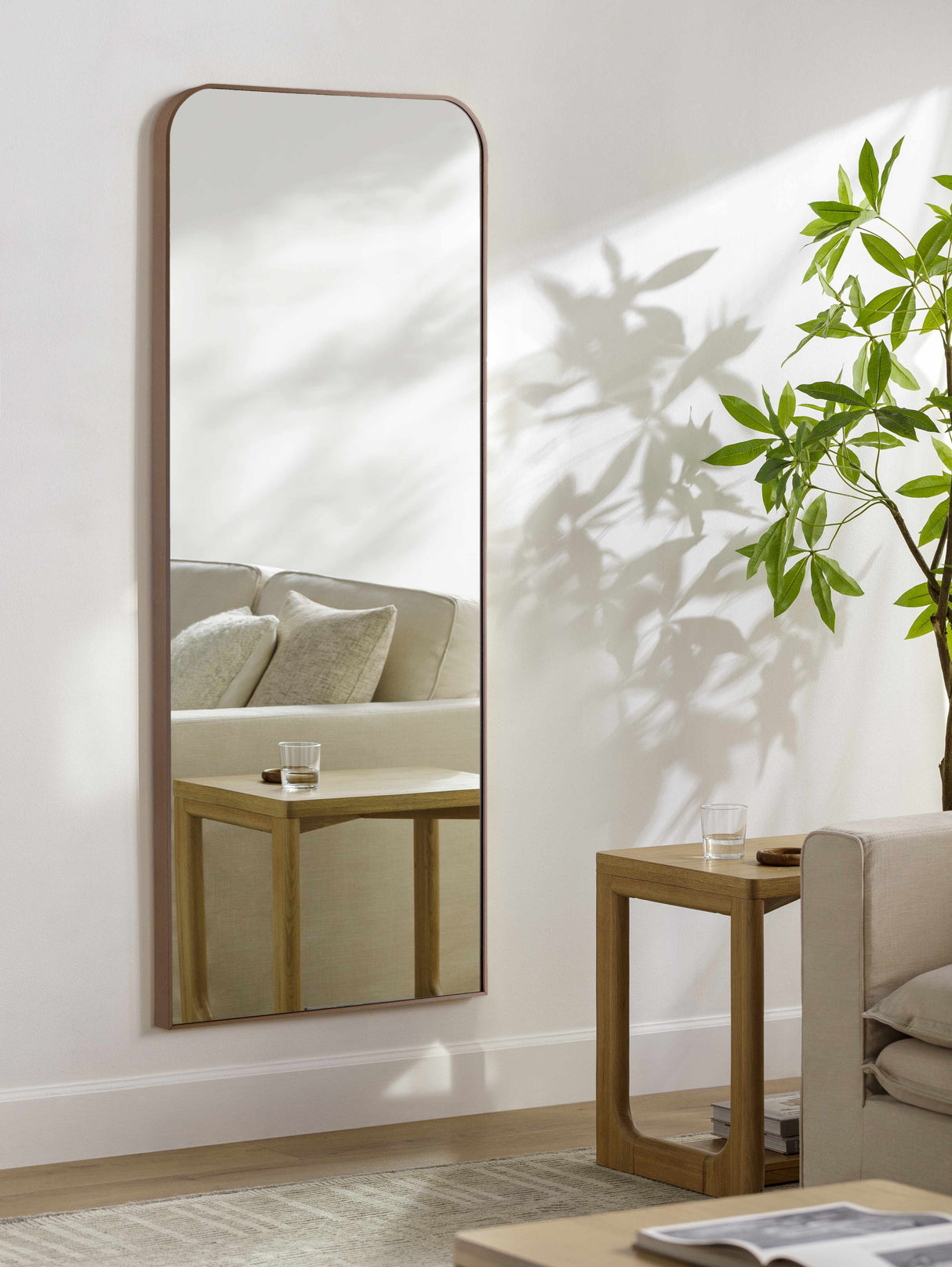 Lavezzola Dark Brown Mirror-Mirrors-Parc Decor