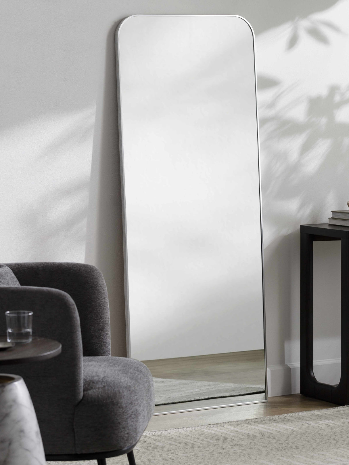 Lavezzola Metallic Silver Mirror-Mirrors-Parc Decor