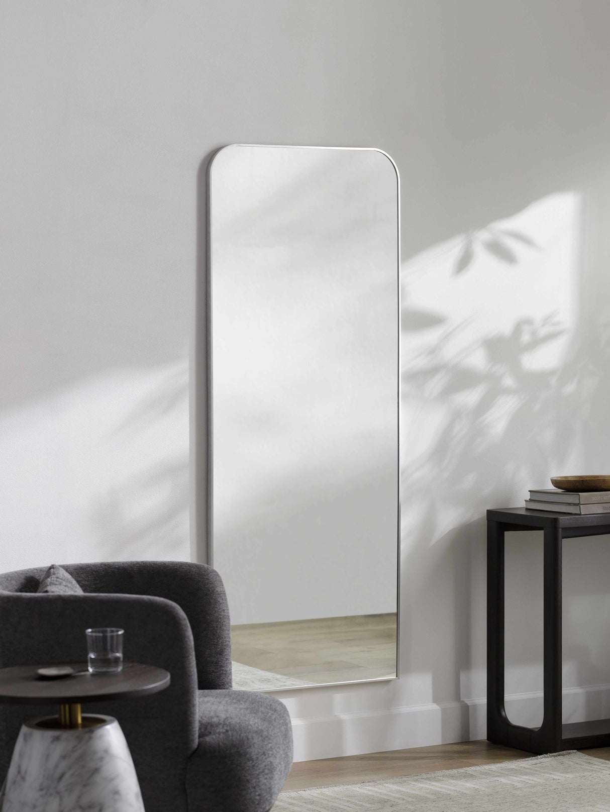 Lavezzola Metallic Silver Mirror-Mirrors-Parc Decor