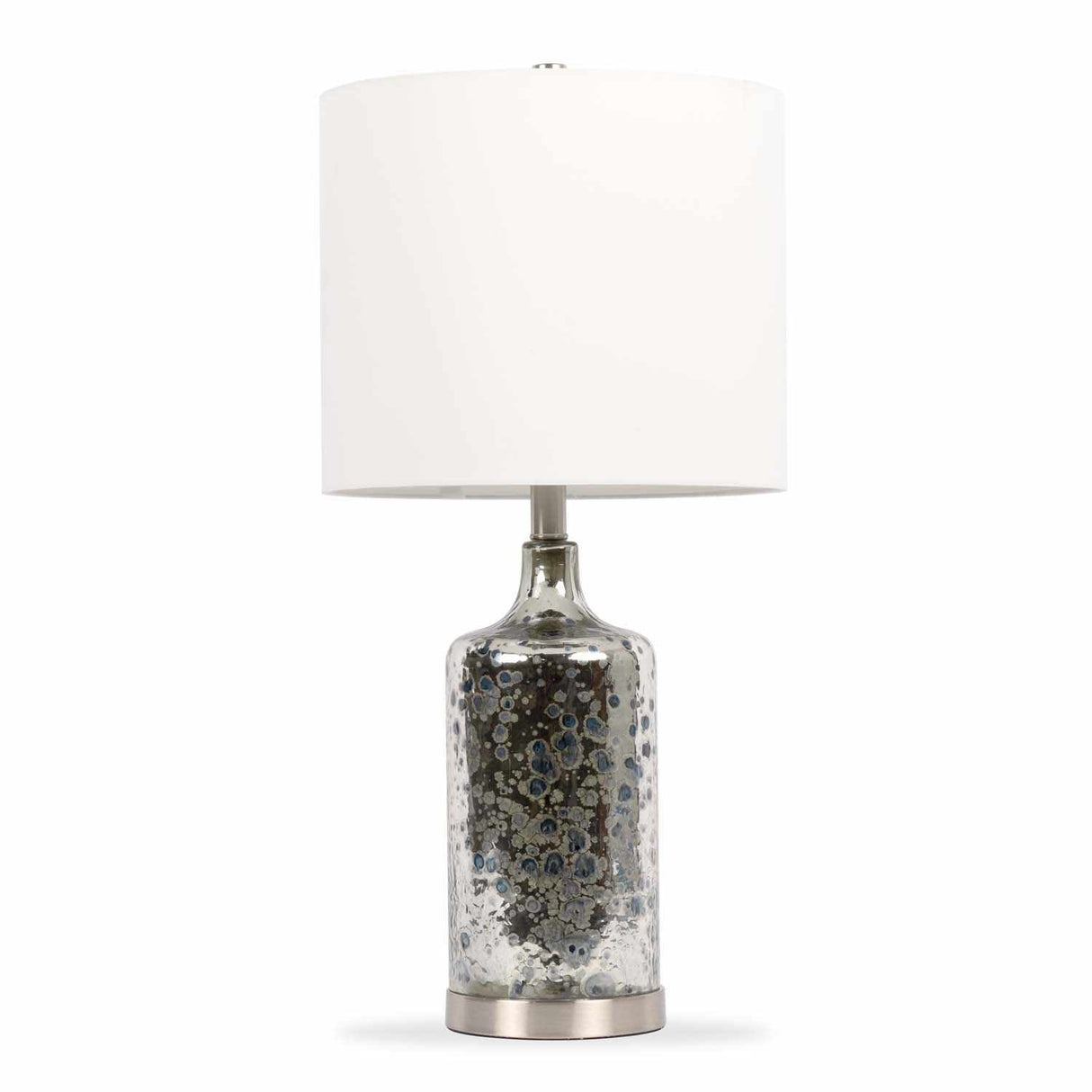 Lentner Ribbed White Ceramic Table Lamp-Lighting-Parc Decor
