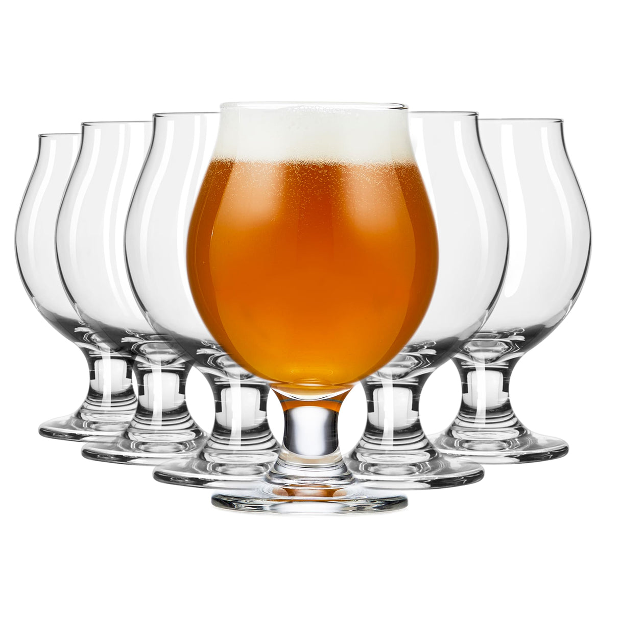 Libbey Entertaining Essentials Belgian Beer Glasses, 13 ounce, Set of 6-Beer-Parc Decor