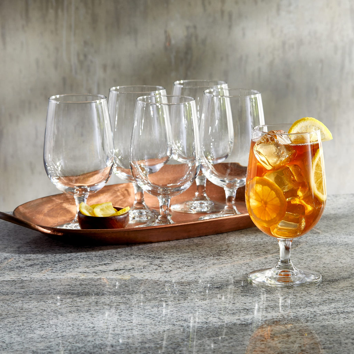 Libbey Entertaining Essentials Multi Purpose Goblet Glasses, 16 ounce, Set of 6