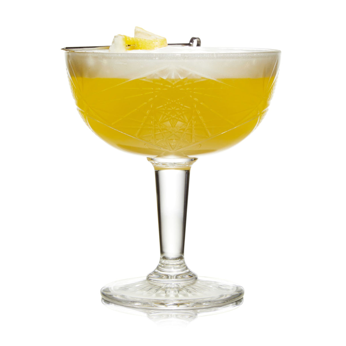 Libbey Hobstar Coupe Cocktail Beverage Drinking Glasses, 8.5 ounce, Set of 4