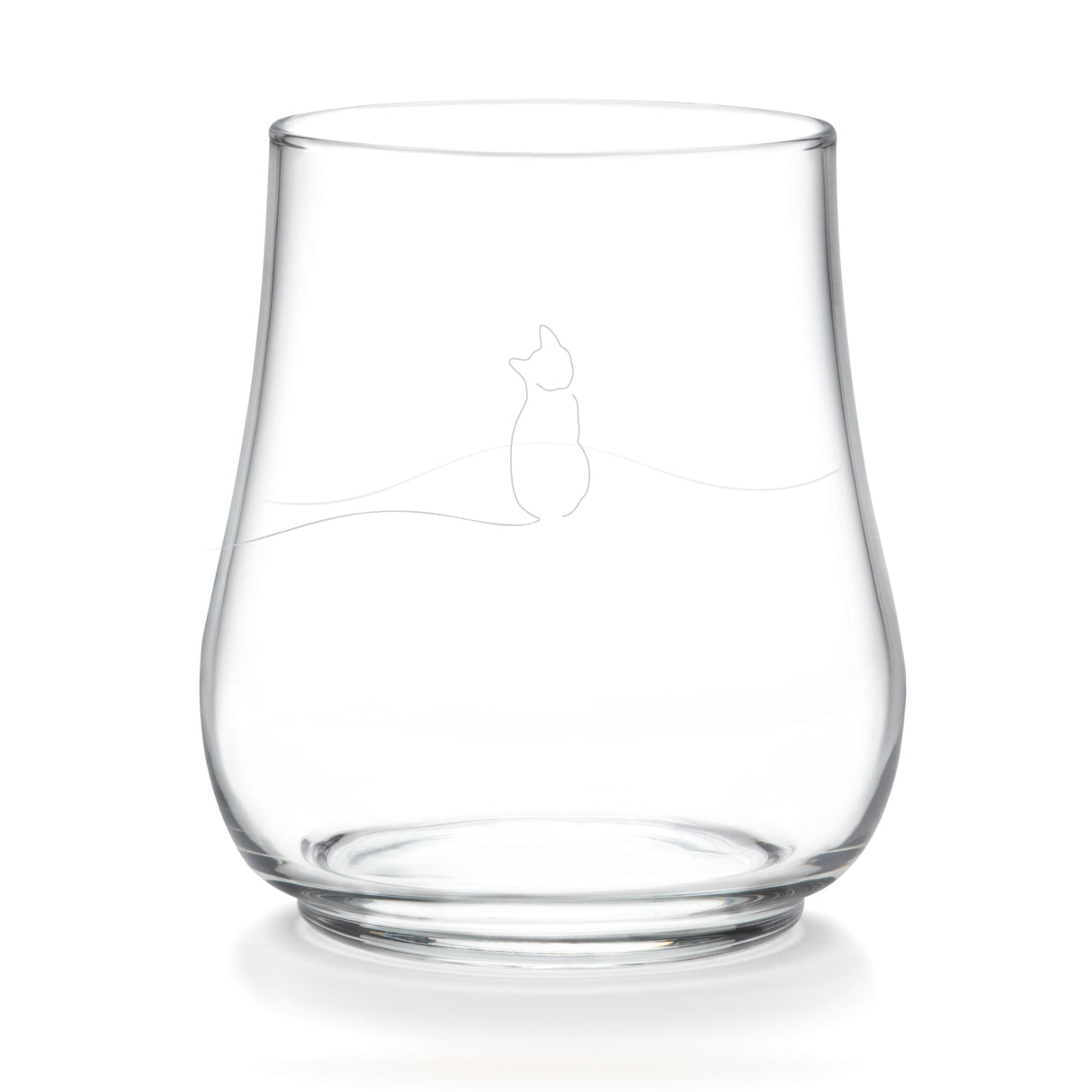 Libbey Modern Pets Meow All Purpose Glasses, 17 ounce, Set of 4-Cocktails and Spirits-Parc Decor