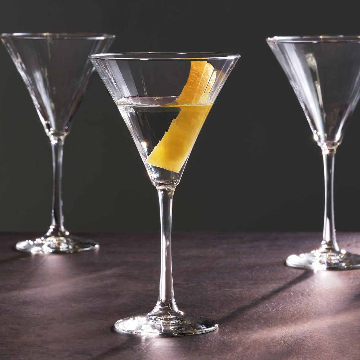 Libbey Paneled Martini Glasses, 9.5 ounce, Set of 4