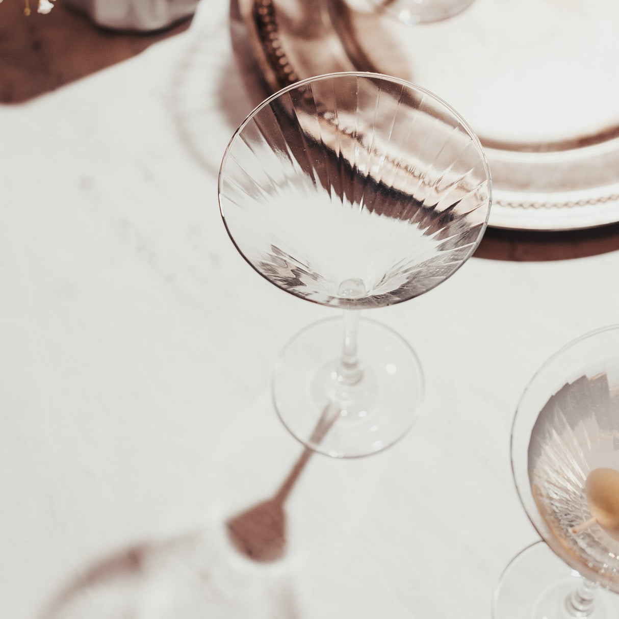 Libbey Paneled Martini Glasses, 9.5 ounce, Set of 4-Stemware-Parc Decor