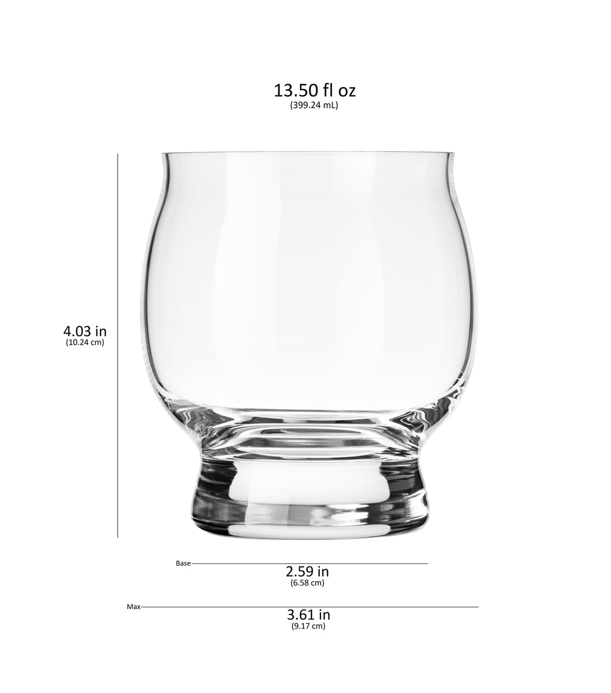 Libbey Signature Kentucky Bourbon Trail Whiskey Cocktail Glass, 13.5 ounce, Set of 4-Cocktails and Spirits-Parc Decor
