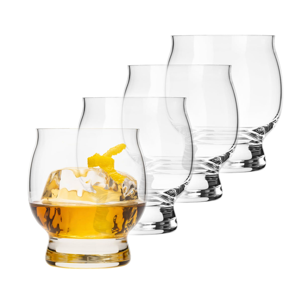 Libbey Signature Kentucky Bourbon Trail Whiskey Cocktail Glass, 13.5 ounce, Set of 4-Cocktails and Spirits-Parc Decor
