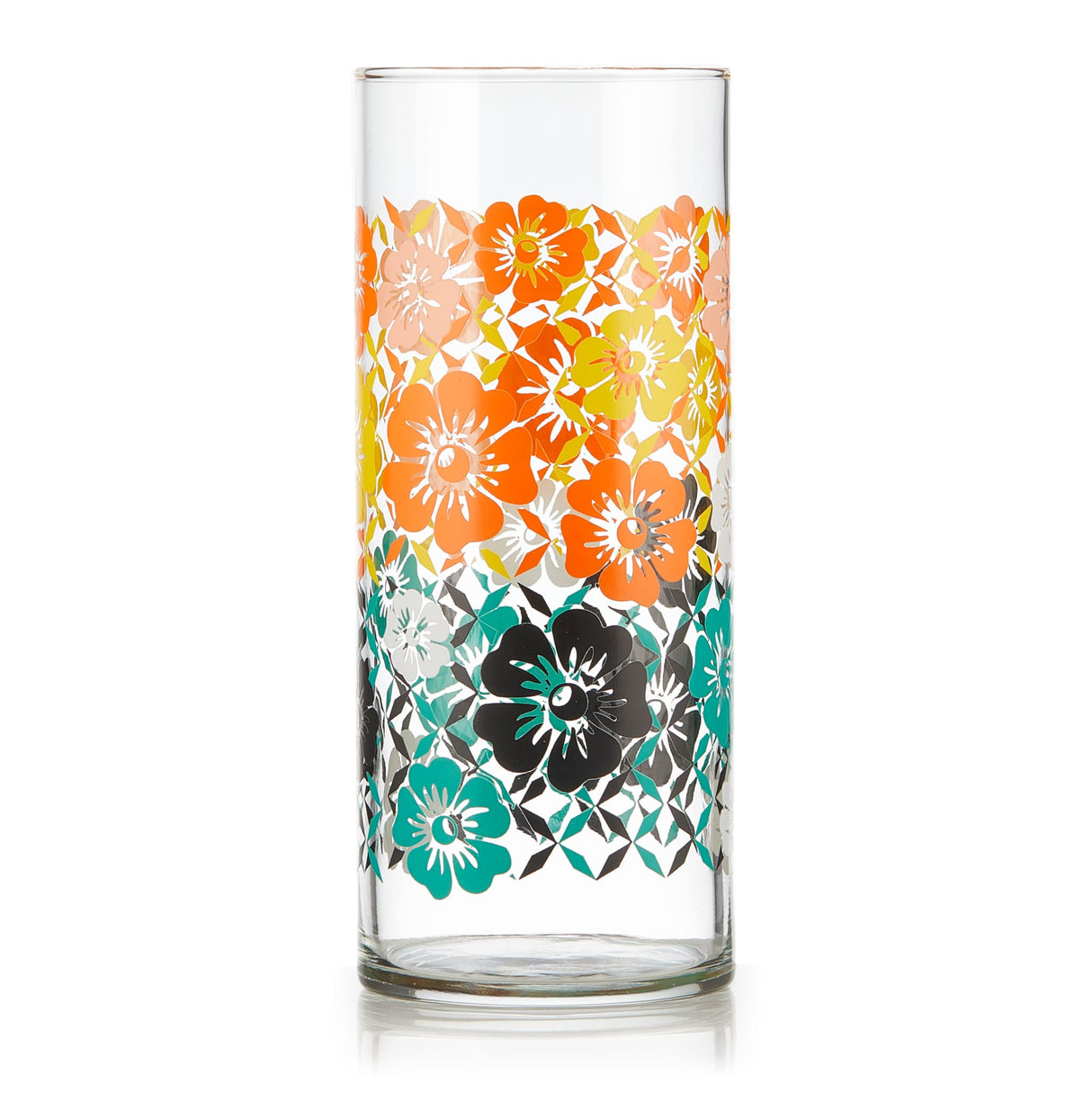 Libbey Vintage Flower Power Cooler Glasses, 16 ounce, Set of 4-Beverageware-Parc Decor