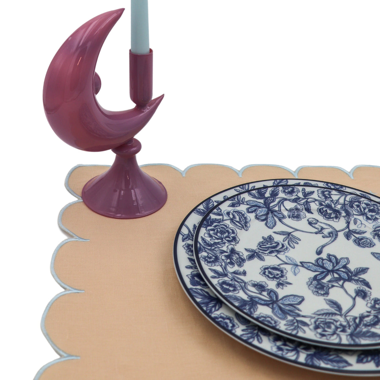 Lilac Crescent Moon Candle Holder - Case of 12 Candle Holders-Candle Holder-Parc Decor