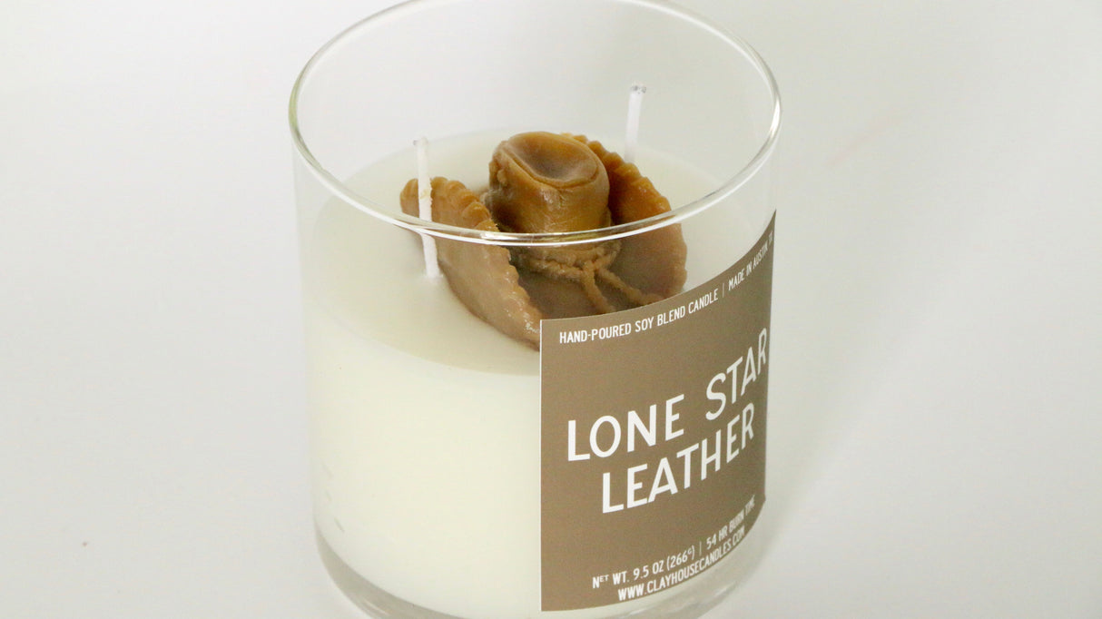Lone Star Leather Container Candle-Candles-Parc Decor
