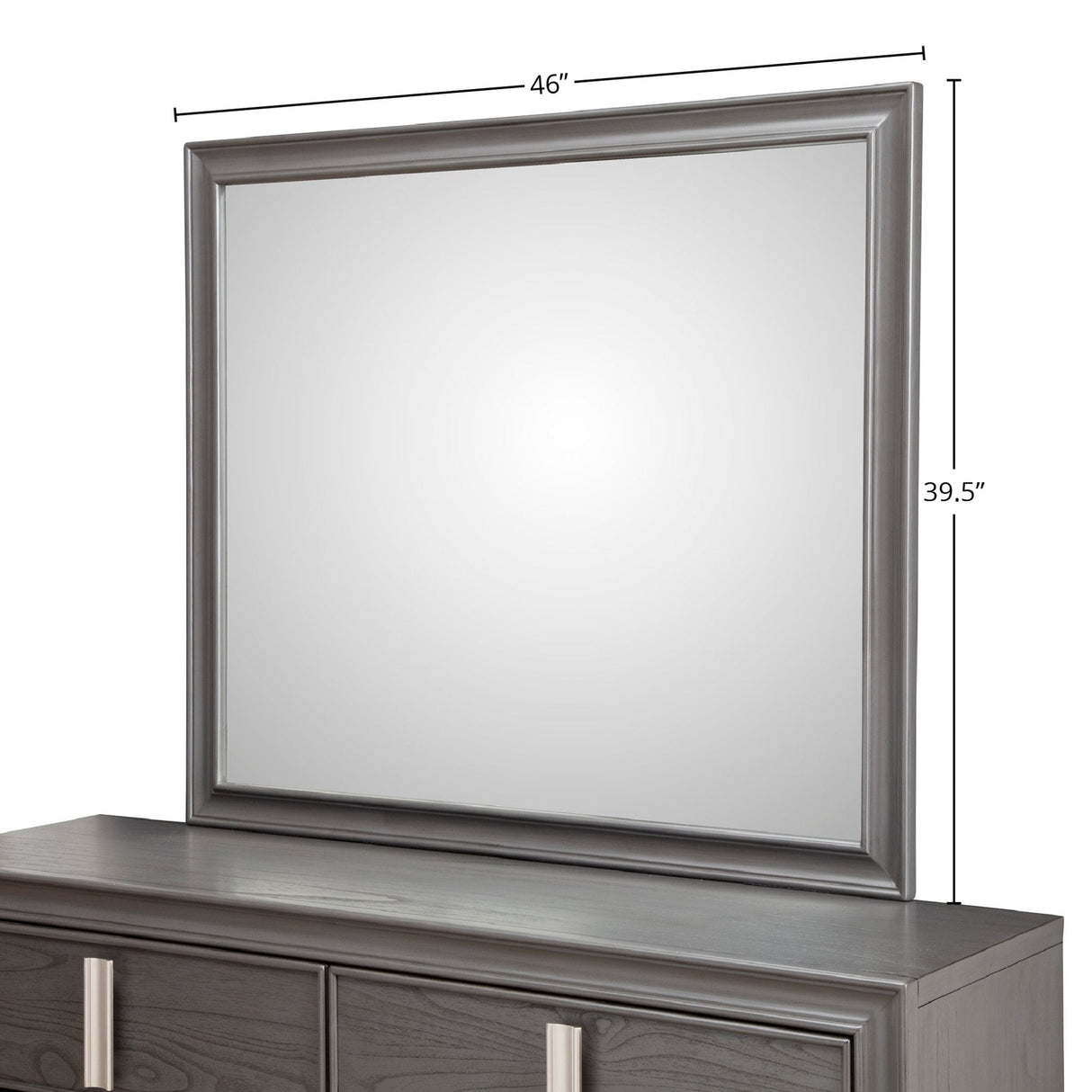 Lorraine Mirror, Dark Grey-Dresser Mirror-Parc Decor