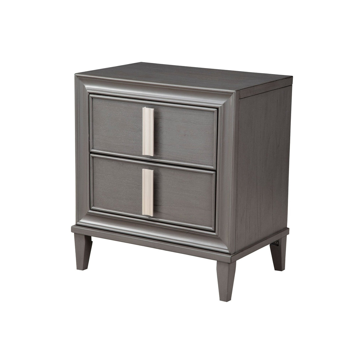 Lorraine Nightstand, Dark Grey-Nightstands-Parc Decor