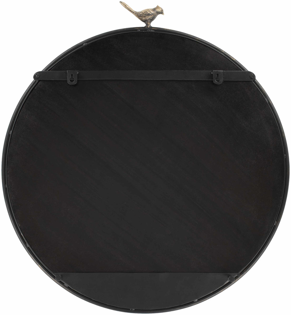 Loughlinstown Gold Frame Round Mirror-Mirrors-Parc Decor