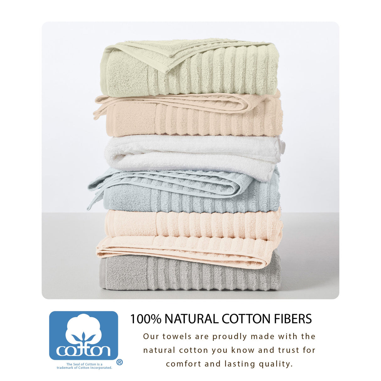 Luxury Combed Cotton Bath Towel Set - Karina Collection