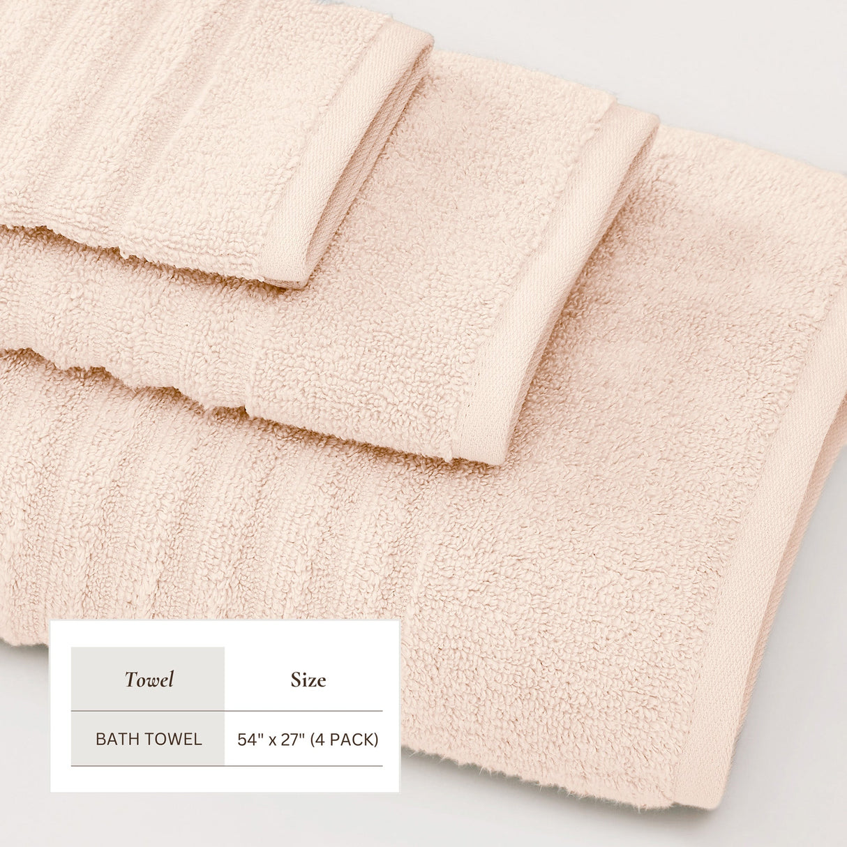 Luxury Combed Cotton Bath Towel Set - Karina Collection