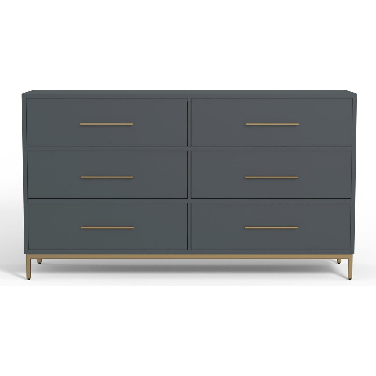 Madelyn Six Drawer Dresser – Slate Gray-Dresser & Chest-Parc Decor