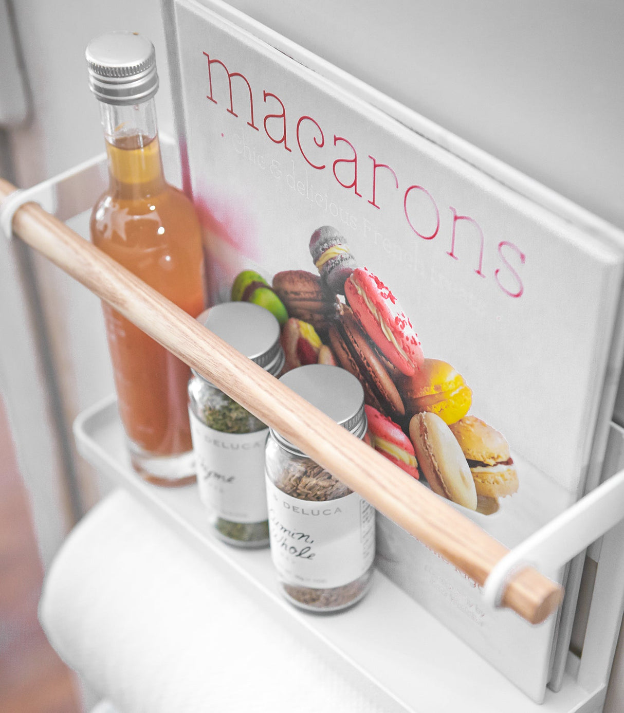 Organizador de cocina magnético - Acero + Madera