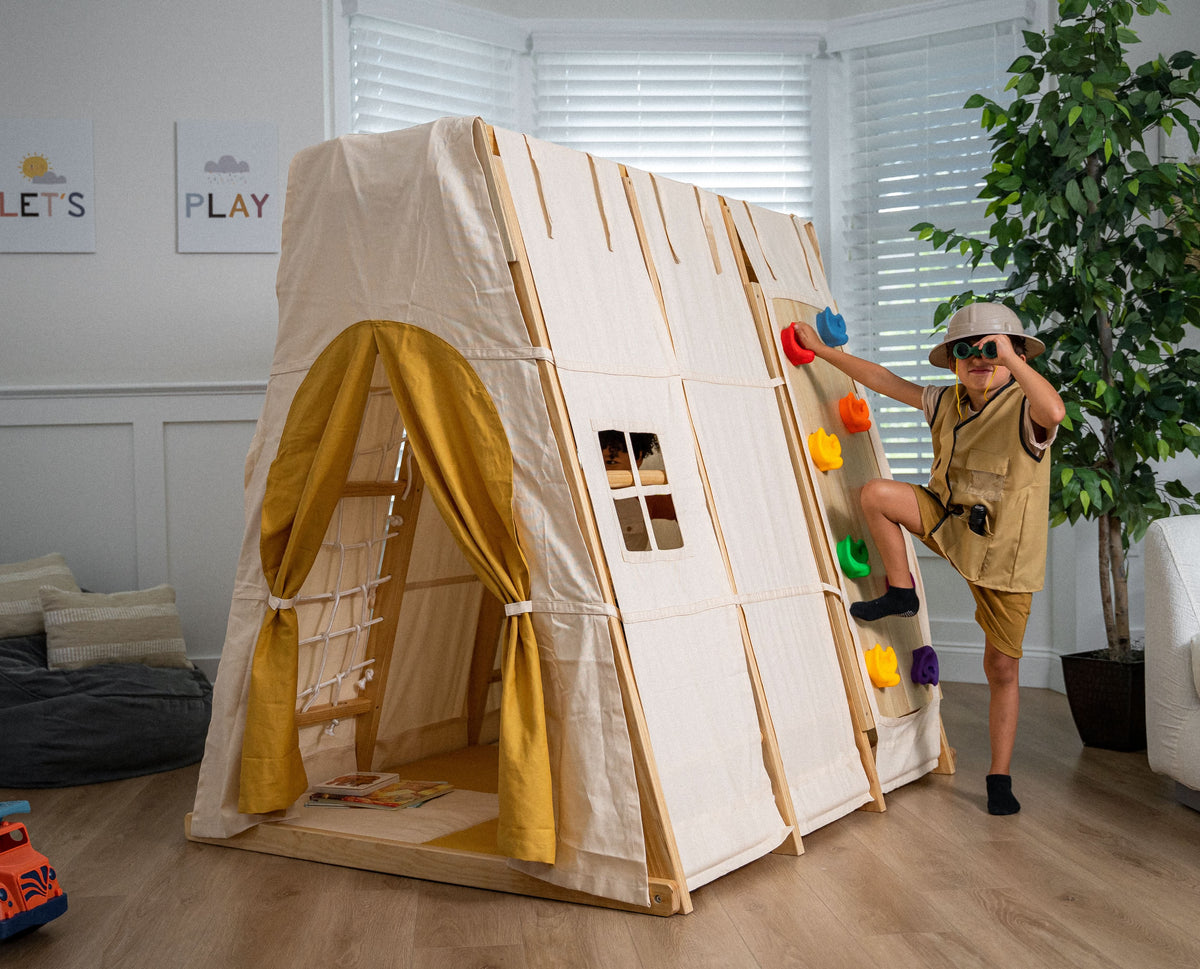 Magnolia Tent Cover | Canvas Play Tent Canopy for the Large Magnolia Climber (Climber Not Included)