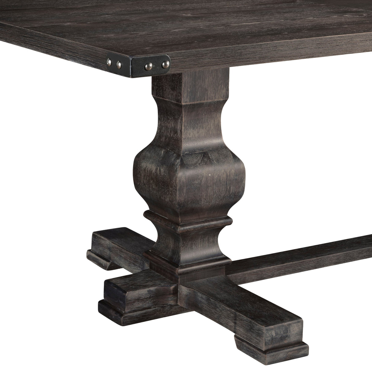 Manchester Dining Table, Charcoal-Dining Tables-Parc Decor