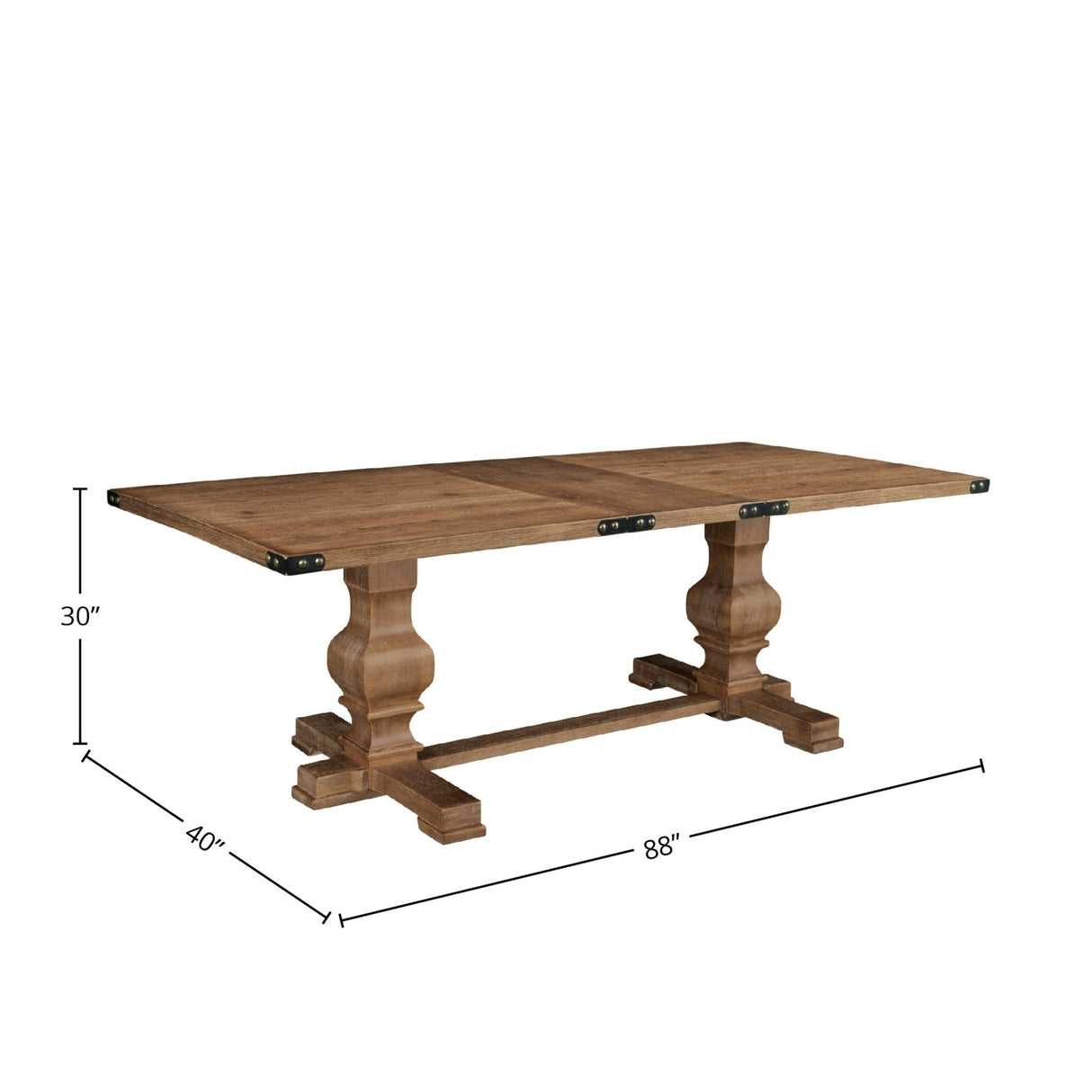 Manchester Dining Table, Natural-Dining Tables-Parc Decor