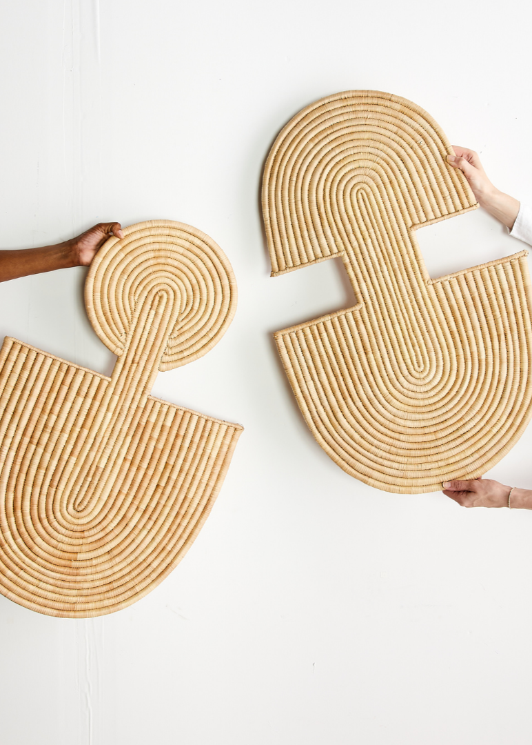 Maravi Natural Palm Leaves Woven Wall Art-Wall Décor-Parc Decor