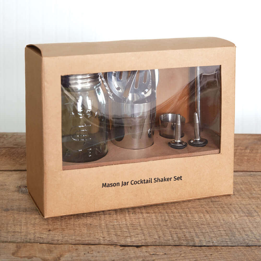 Mason Jar Shaker Bartender Kit-barware-Parc Decor