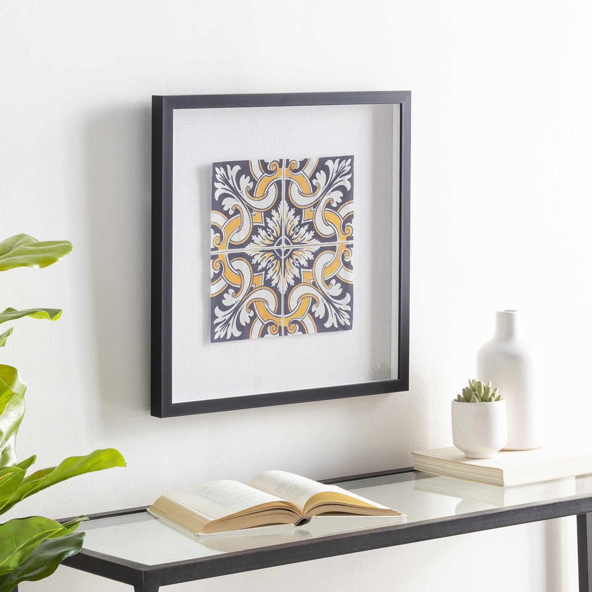 Mazgirt Majestic Black Frame Wall Art Piece-Decor-Parc Decor