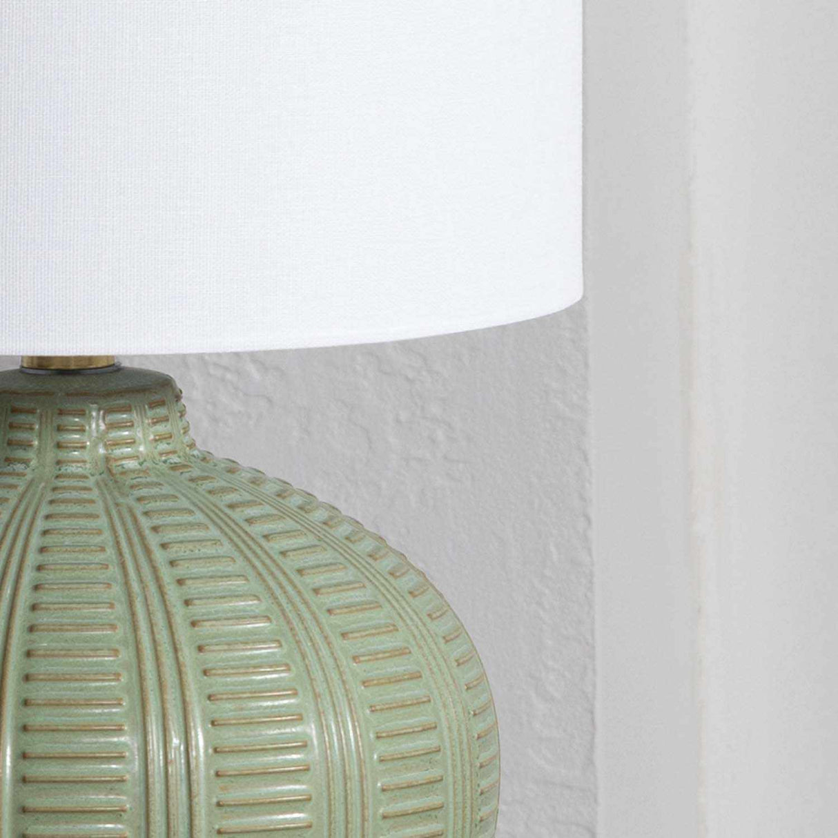 McMurray Green Textured Table Lamp-Lighting-Parc Decor