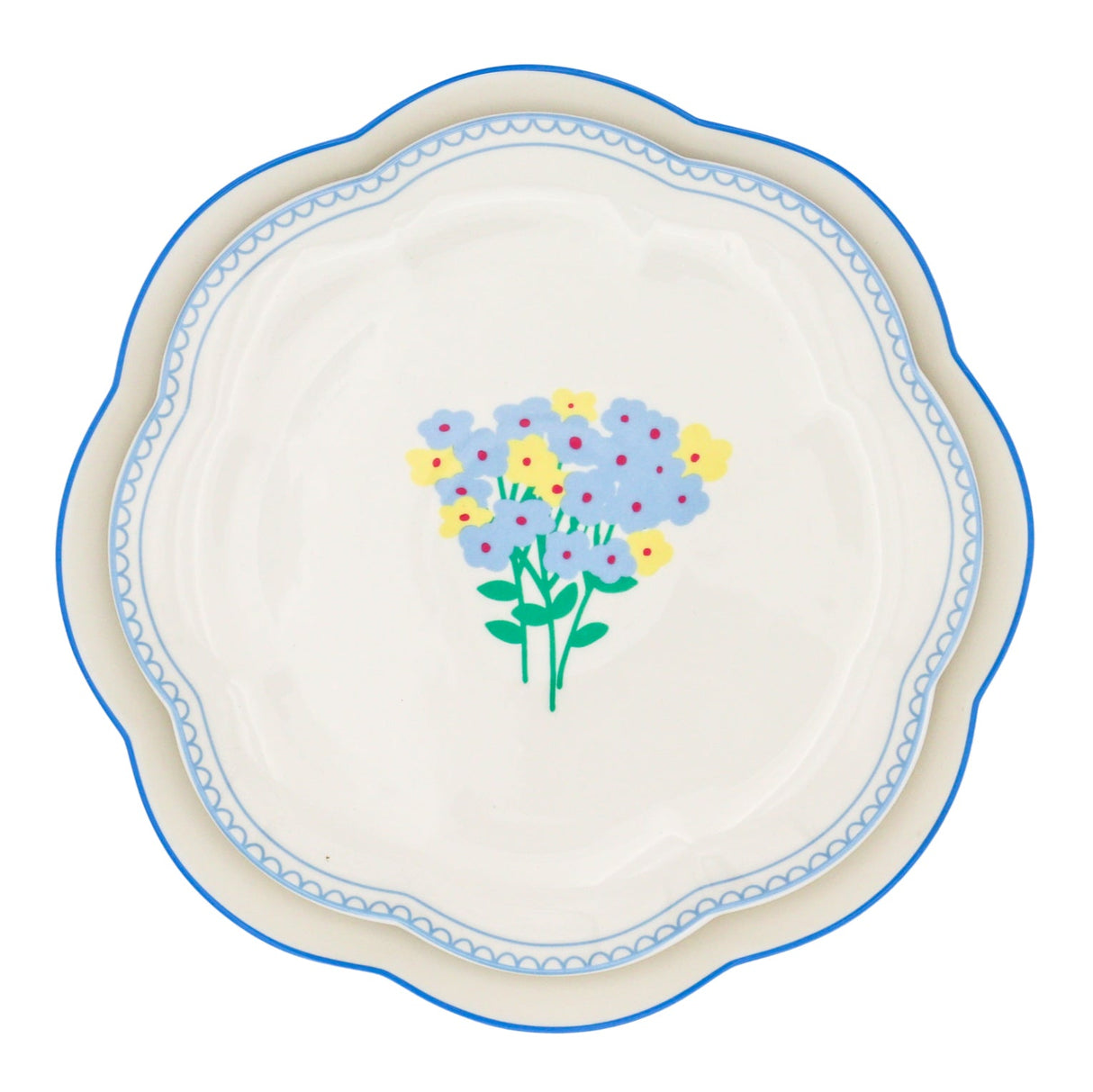 Meadow Flora Dinner Plate - Case of 12 Plates (+3 Bonus Plates)-Dinner Plate-Parc Decor