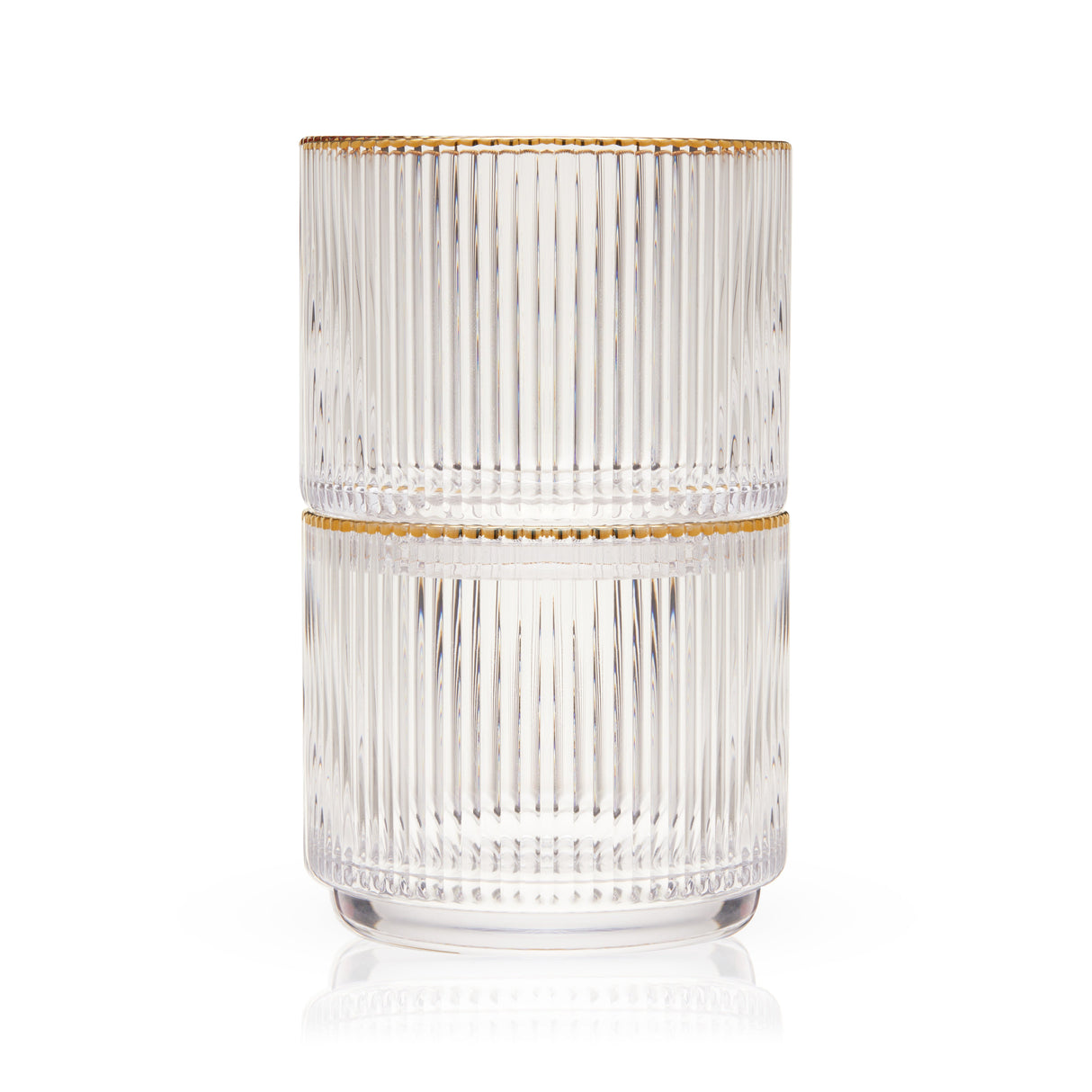 Meridian Crystal Lowball Tumblers Set of 2