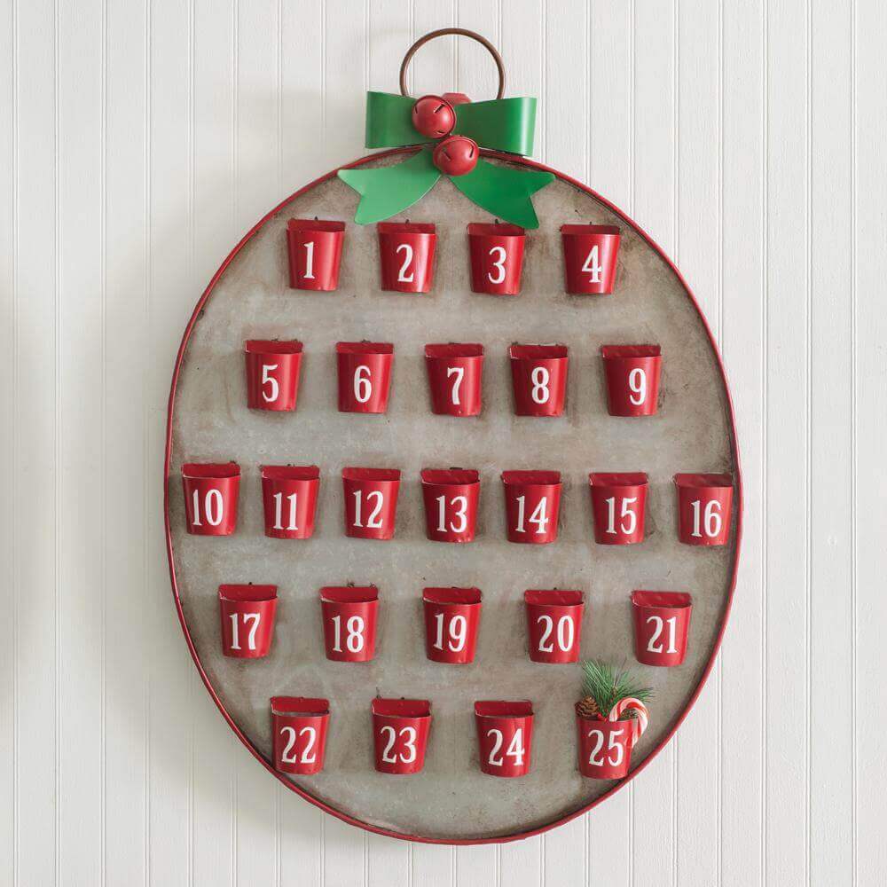 Metal Christmas Advent Calendar-christmas decor-Parc Decor
