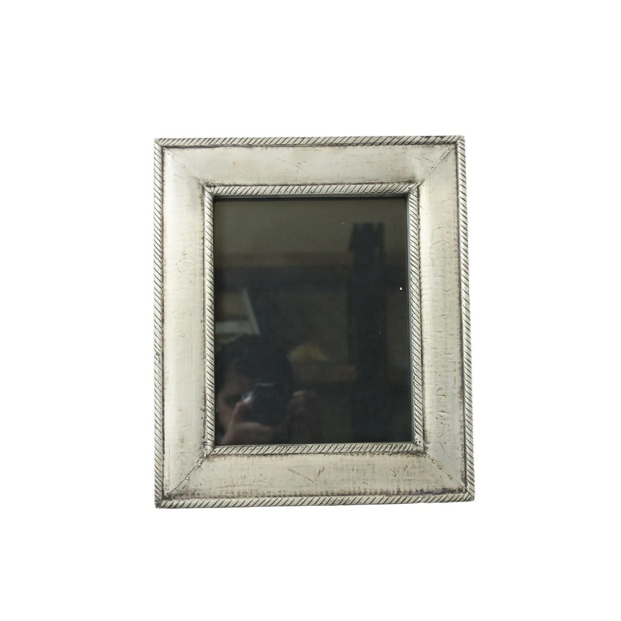 Metal Clad Wood Picture Frame - Silver-Decor-Parc Decor