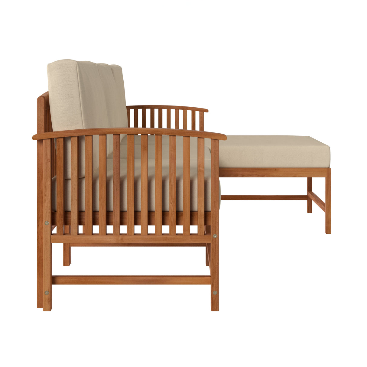 Midland Modern Solid Wood 3-Piece Outdoor Sectional Set-Outdoor-Parc Decor