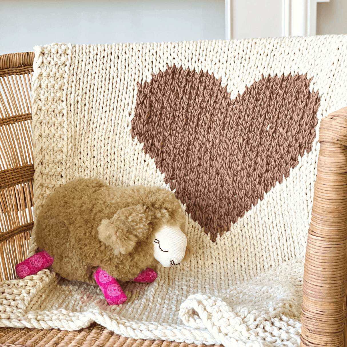 Mini Heart Blanket-Throw Pillows & Blankets-Parc Decor
