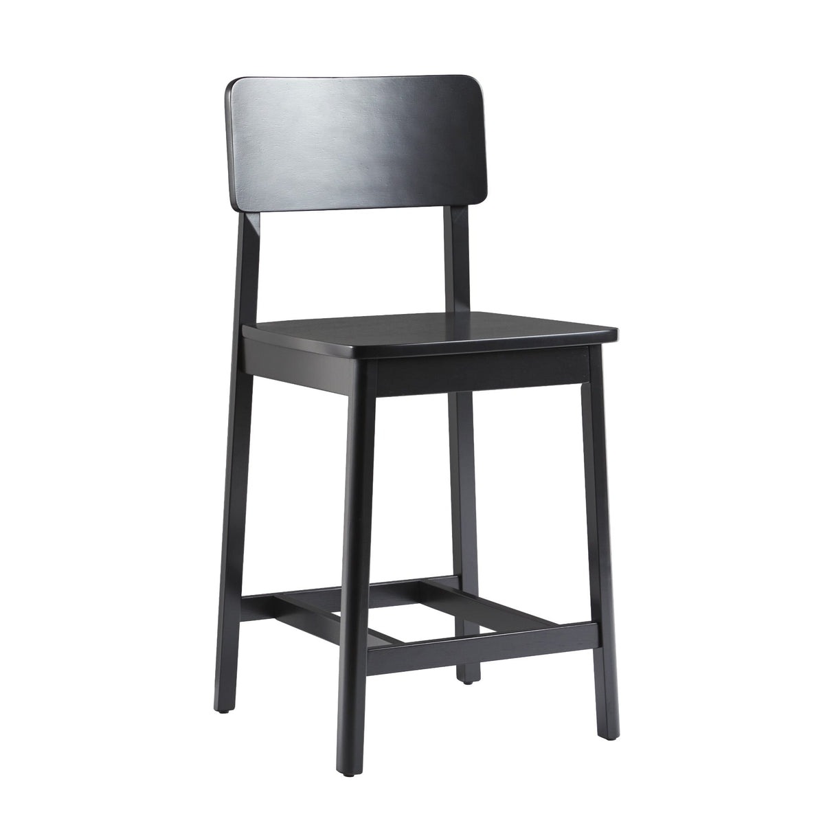 Minimalist Solid Wood Counter Stool, Set of 2-Dining / Kitchen-Parc Decor