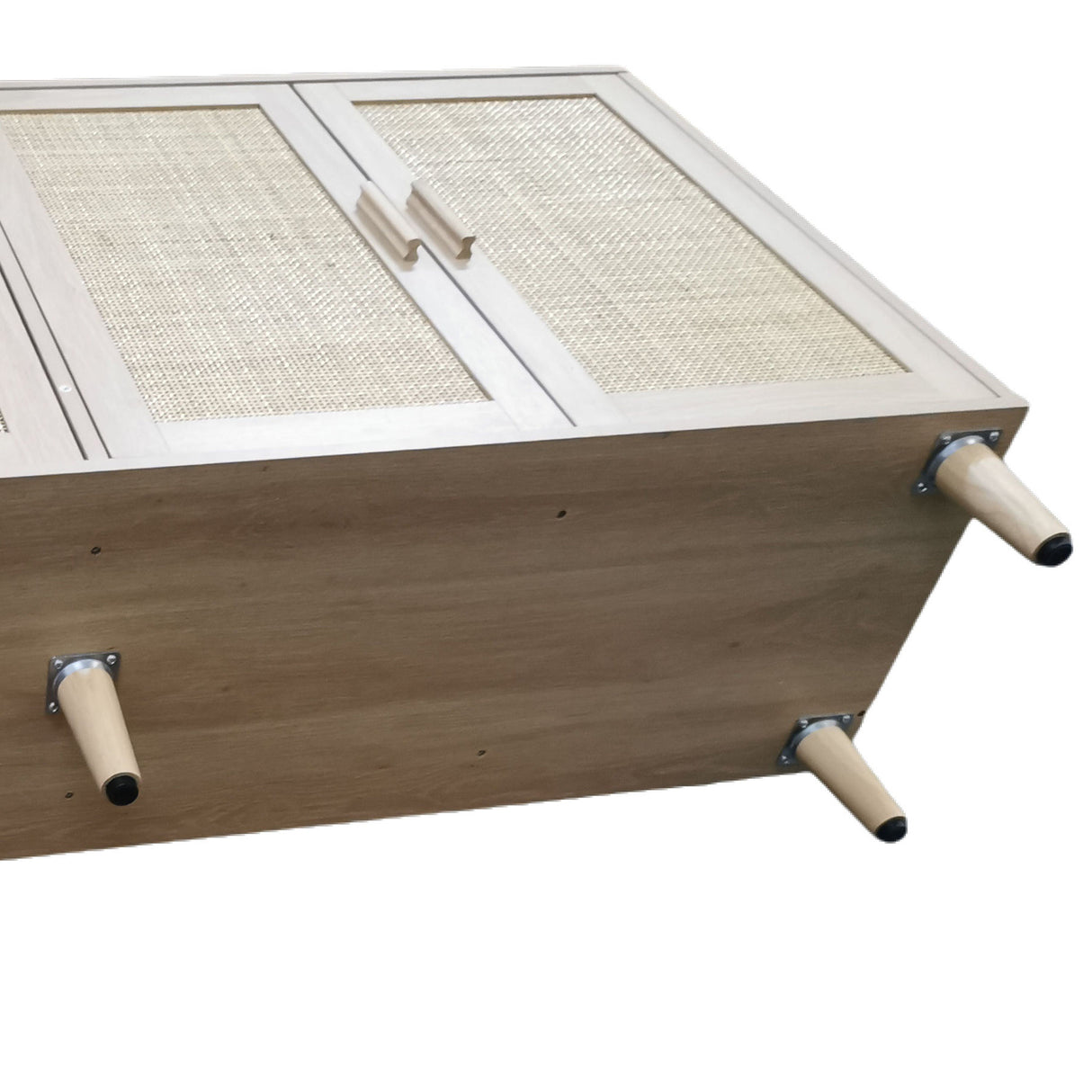 Modern 4-Door Rattan Storage Sideboard TV Stand-Dining / Kitchen-Parc Decor