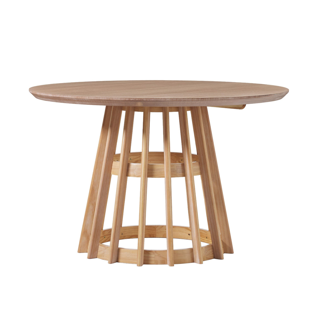 Modern 48 Round Solid Wood Dining Table-Dining / Kitchen-Parc Decor