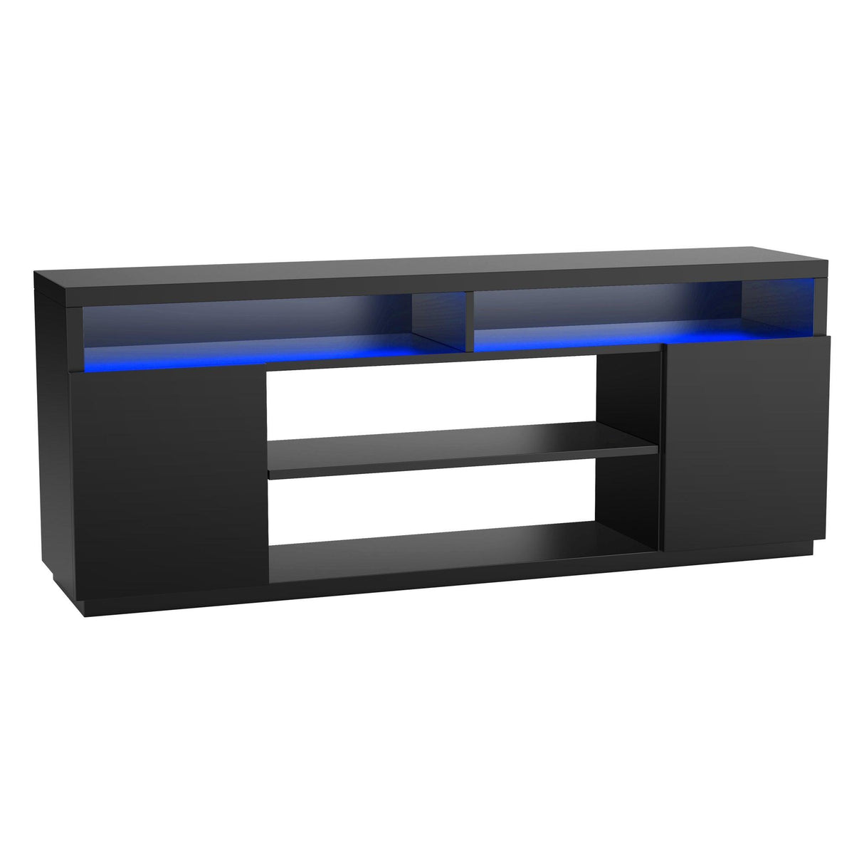 Modern 68 Inch TV Stand Media Console with LED Lights for Living Room-电视柜-Parc Decor