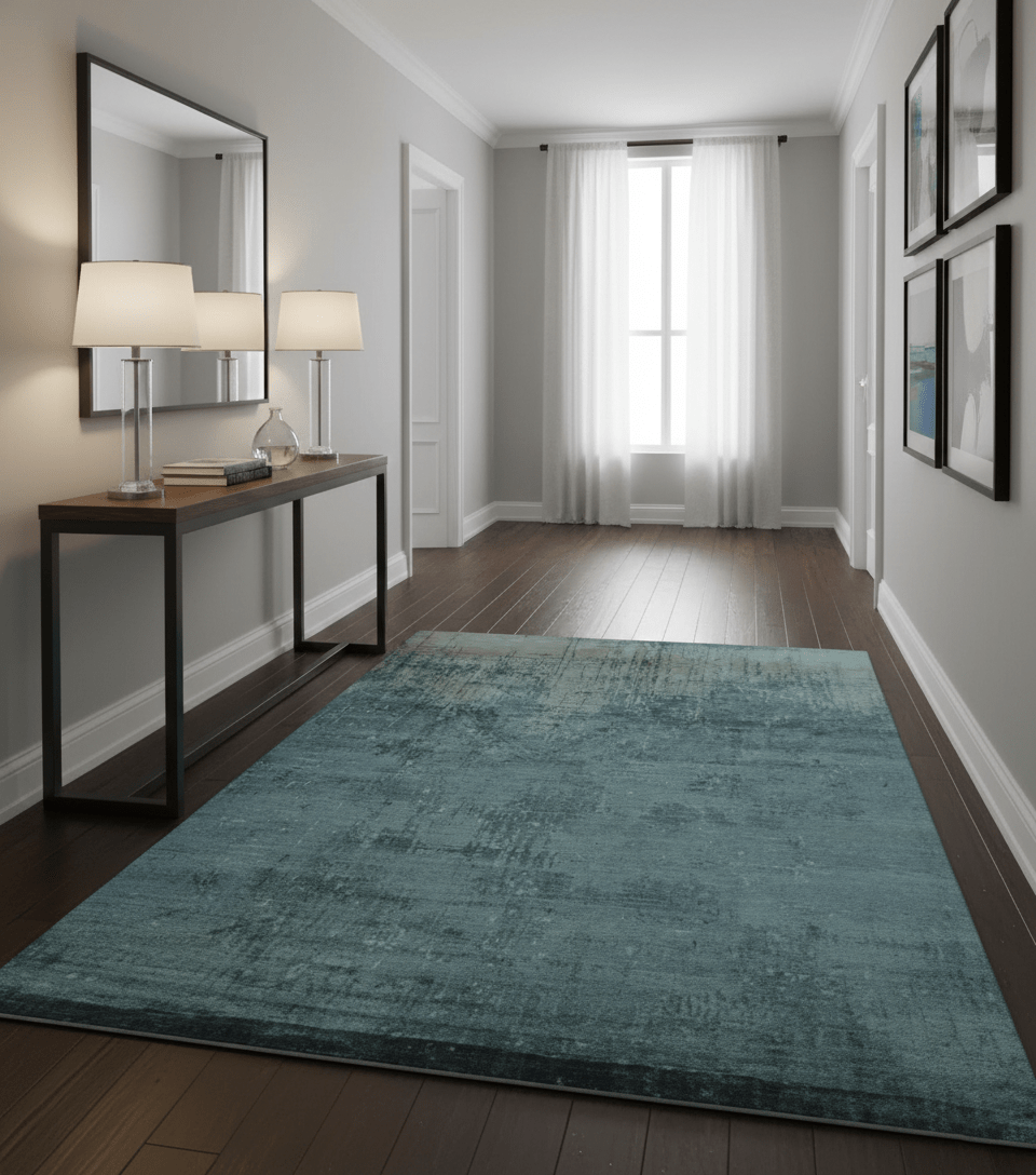 Modern Abstract Design Gray And Silver 9x11 Hand Knotted Bamboo Silk Area Rug