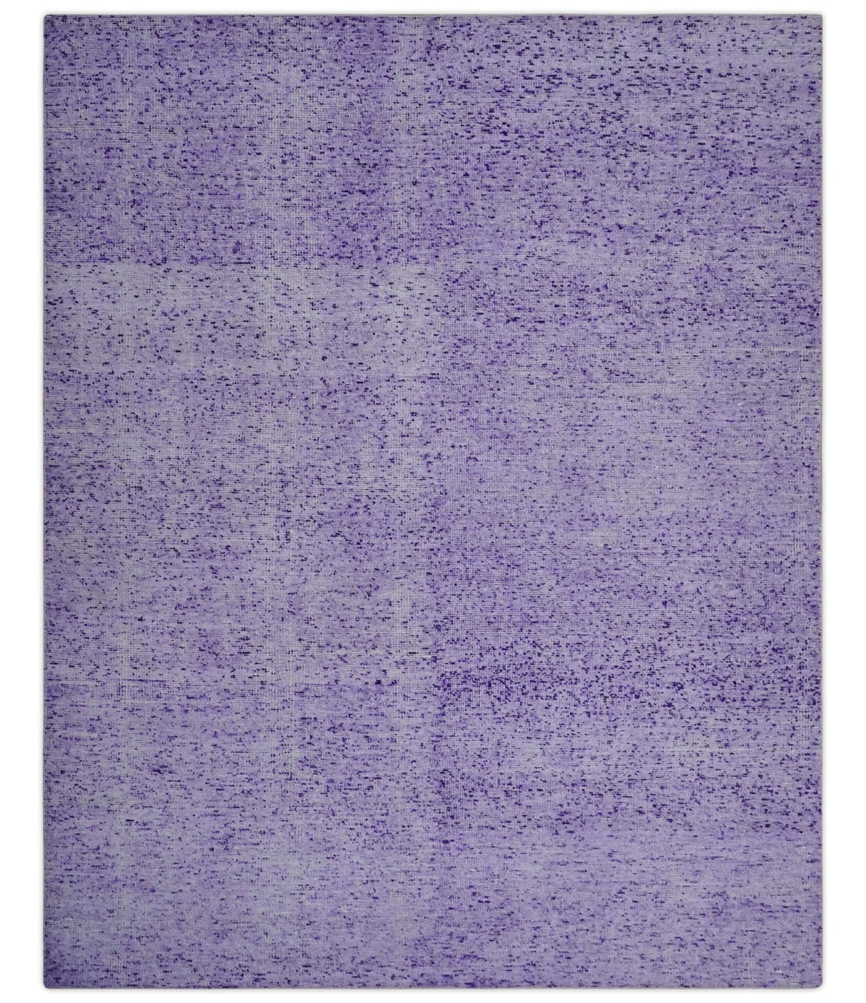 Modern Abstract Purple and Silver Hand knotted 8x10 Woven Art Silk Area Rug-Area Rug-Parc Decor