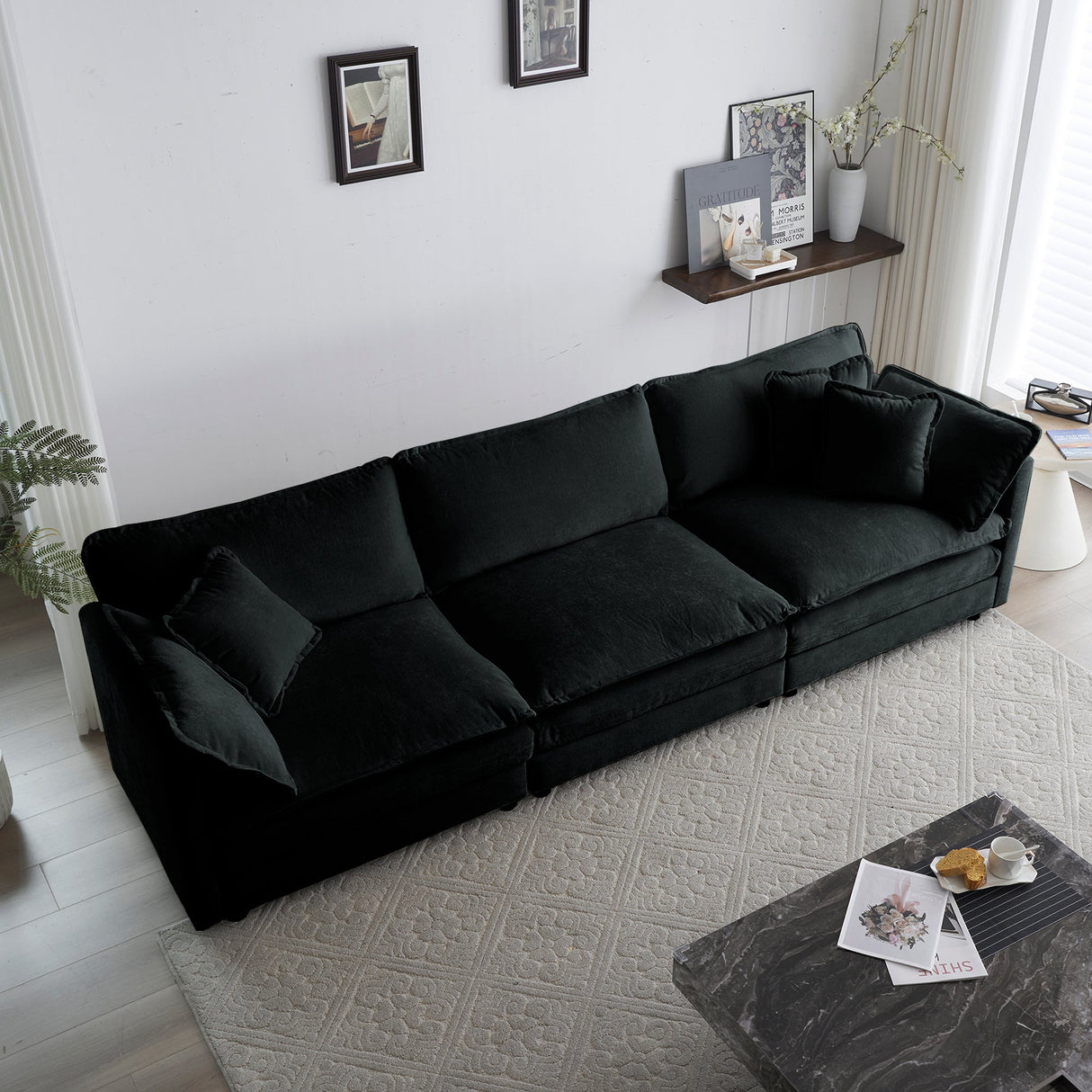 Modern Chenille Cloud Couch-sofa-Parc Decor